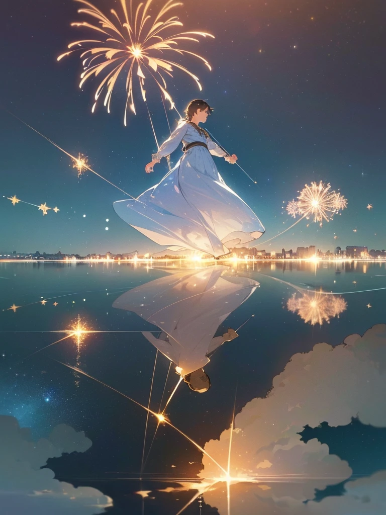((City)) (underwater) (floating bubbles) (night) ((light shining in)) (Fantastic) （underwater） ((Fantastic))  ((Starry sky reflected on the water surface))  ((In the sea))  ((fireworks reflected on the water))  ((Transparent white long dress))  ((male))  ((Steampunk))
((Nostalgic village background))   ((Night view))
((colorful))   ((Fantastic starry sky))  ((Fantastic grassland))
((Gorgeous flower field))