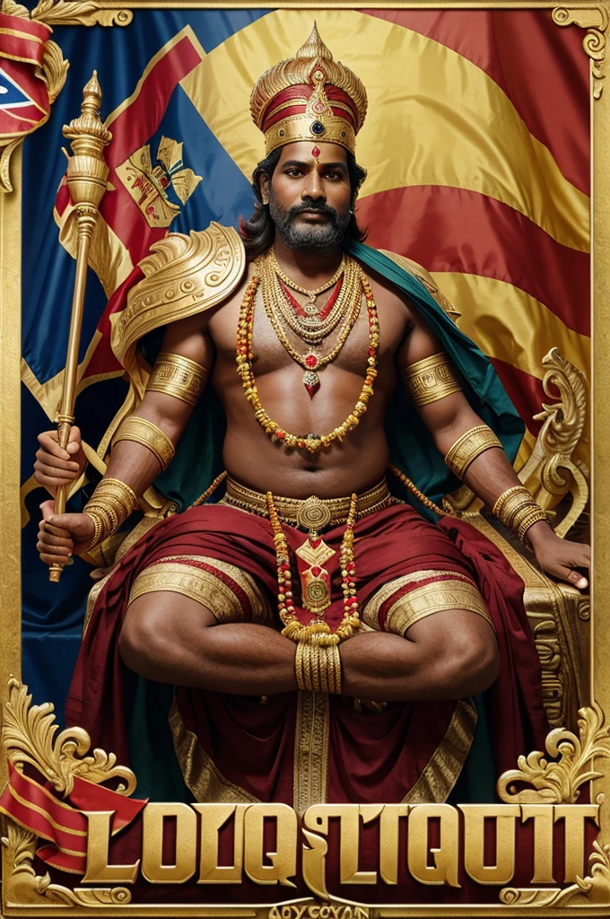 Lord ayyappan with lgptq flag 