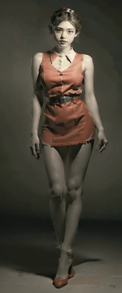 Beautiful mature woman, (Tilda Swinton: 0.5), alone, (Skin Texture: 1.1), A face with attention to detail, Detailed lips, Fine grain, Short blonde、(Completely naked)、barefoot、Standing in a creepy Japanese freak show, (Athlete's Body), ((Large Breasts: 1.1)), , Horny whore, Realistic, (masterpiece: 1.2), Very detailed, Exquisitely crafted, Professional, Cinema Lighting, Rim Light, Studio Lighting