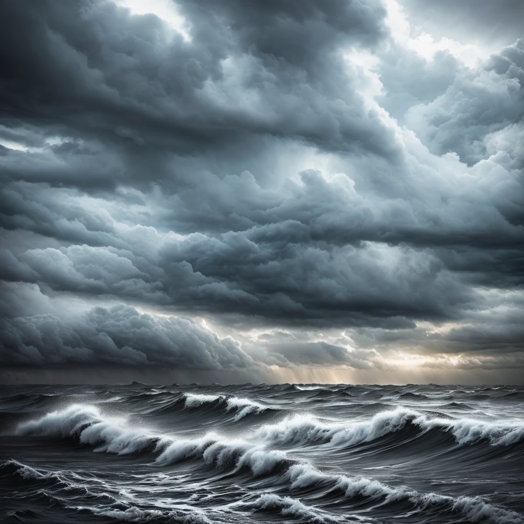 a massive hurricane, dramatic stormy clouds, powerful winds, crashing waves, flooded landscape, debris flying through the air, dramatic lighting, moody atmosphere, cinematic composition, photorealistic, (best quality,4k,8k,highres,masterpiece:1.2),ultra-detailed,(realistic,photorealistic,photo-realistic:1.37),dramatic lighting,gloomy color palette,cinematic angle