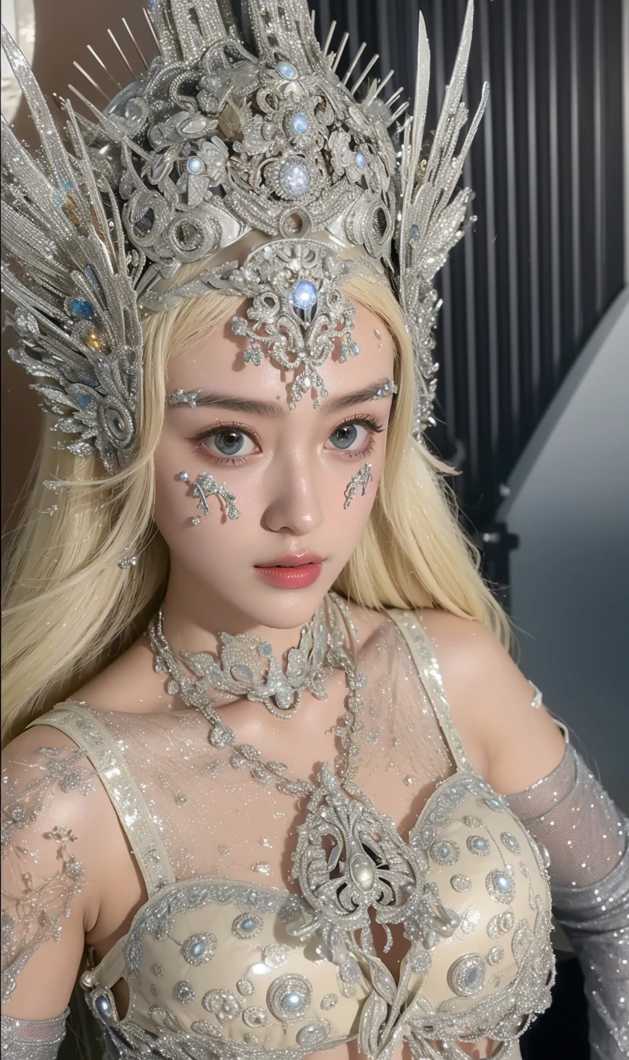 Futuristic high-tech style，best quality,Fairy Skin,(every time :1.2),eternal,Very detailed,Practical,high quality,Light,Light线追踪,Ultra HD,Upper Body, Future Iron Man Mech，shooting，Battery，Transmitter，Large caliber artillery，Rostlan 8K，Armored Girl,Wearing a cyberpunk technology helmet，星际战甲helmet，With breathing Light，The armor of the future shines，Armed Cannon，High-tech armor，helmet，Mechanical，Machinery of the future，Highly intelligent AI