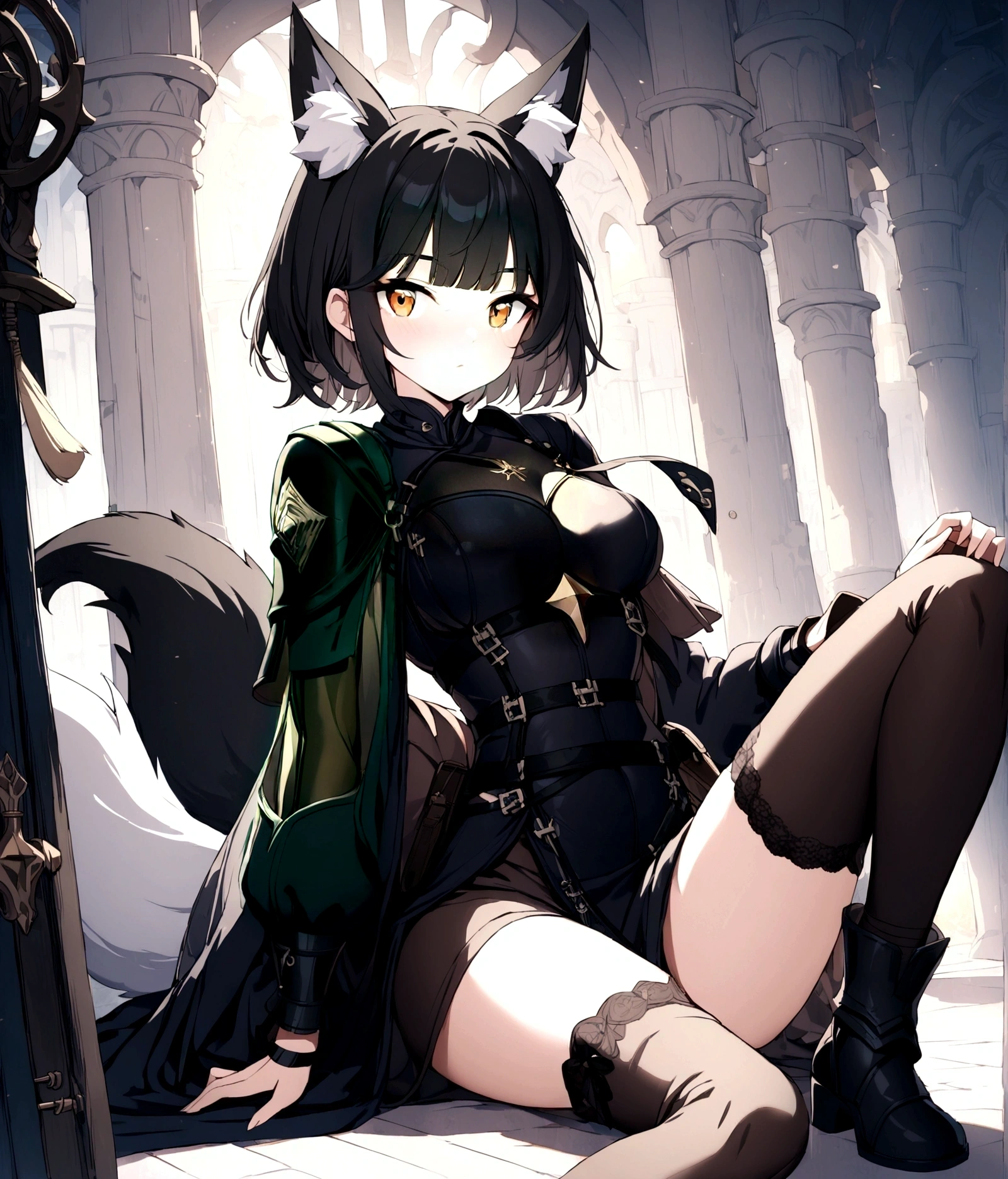 leather black arm cover