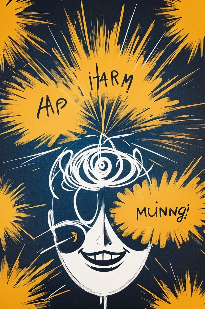 CREATE THE PHRASE " I AM A HAPPY FUCKING MIND" IN BRUSH STYLE