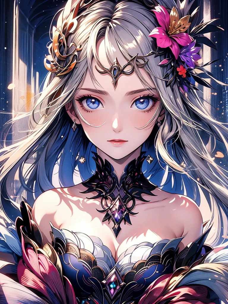 (masterpiece,Top,,Official Art,Beautiful Beauty:1.2),(1girl:1.3),Extremely detailed,Colorful,The most detailed,(Watercolor:1.3),Optical Hybrid,Playful pattern,Lively texture,Rich colors,Unique visual effects