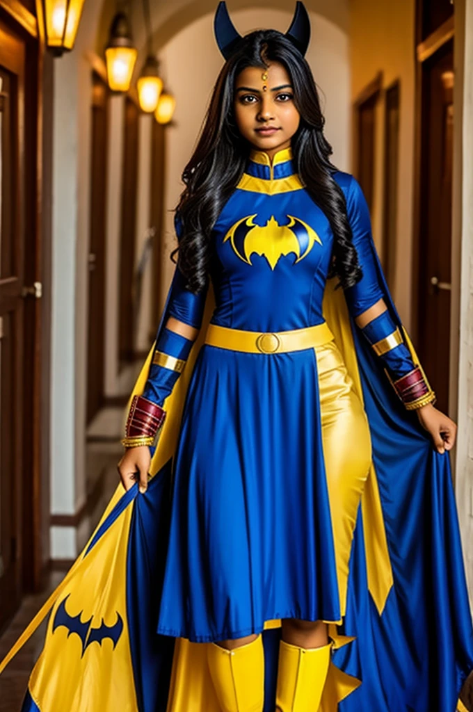 Indian teenager dressed as a batgirl 