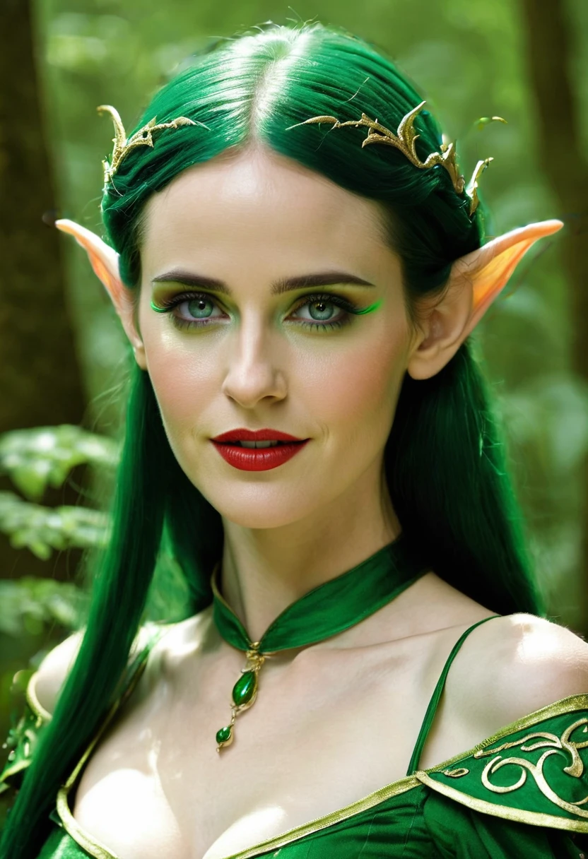 eva green as a fantasy elf. 