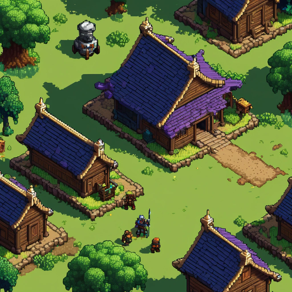 Pixel art、Coarse dots、high quality、high resolution、Western Fantasy、Battlefield