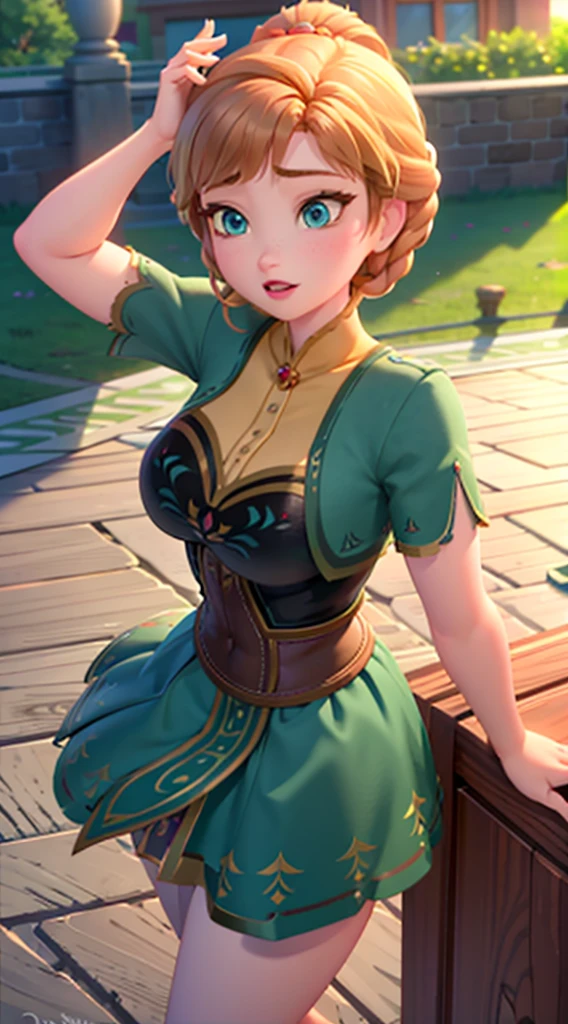 Anna or Arendelle showing her big
