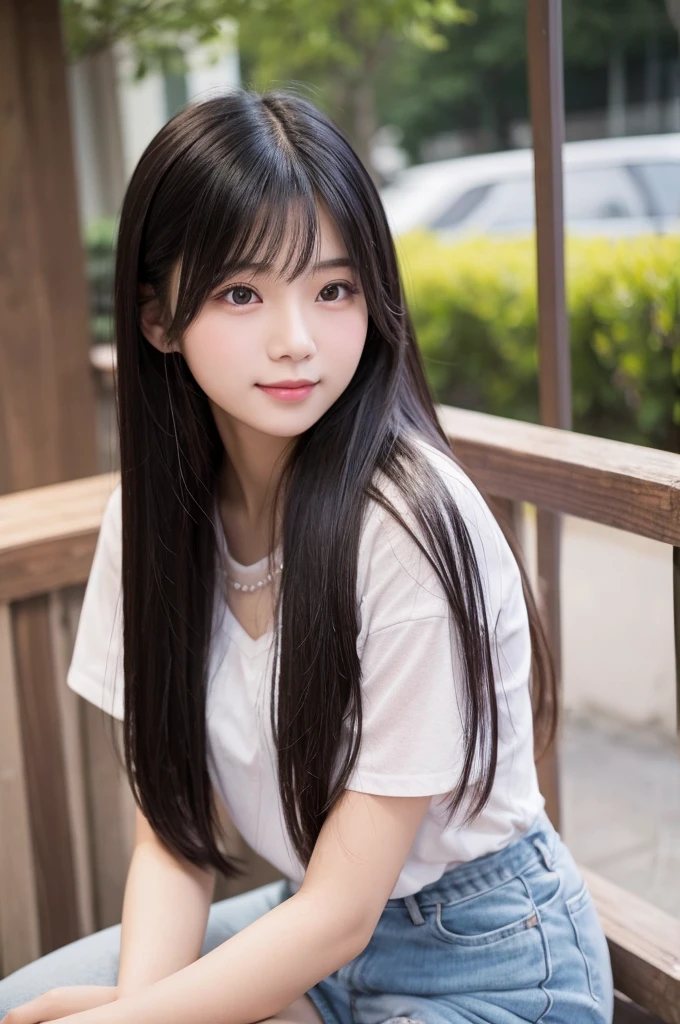 Female student　Japanese　very cute　Natural feel　boyish　16 years old　Shortcuts　sweets
