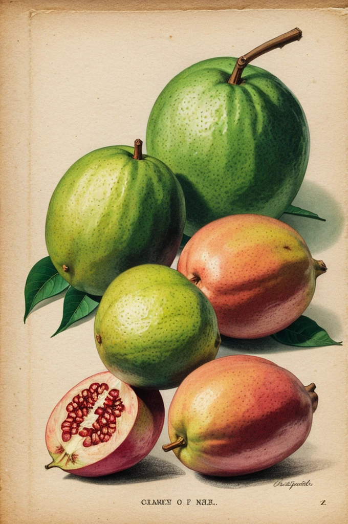 an illustration of Guavas