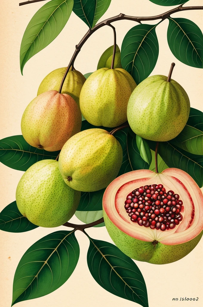 an illustration of Guavas