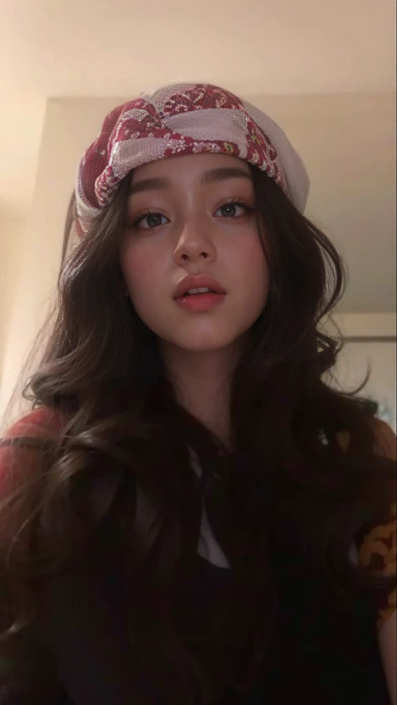 Russian girl with long hair