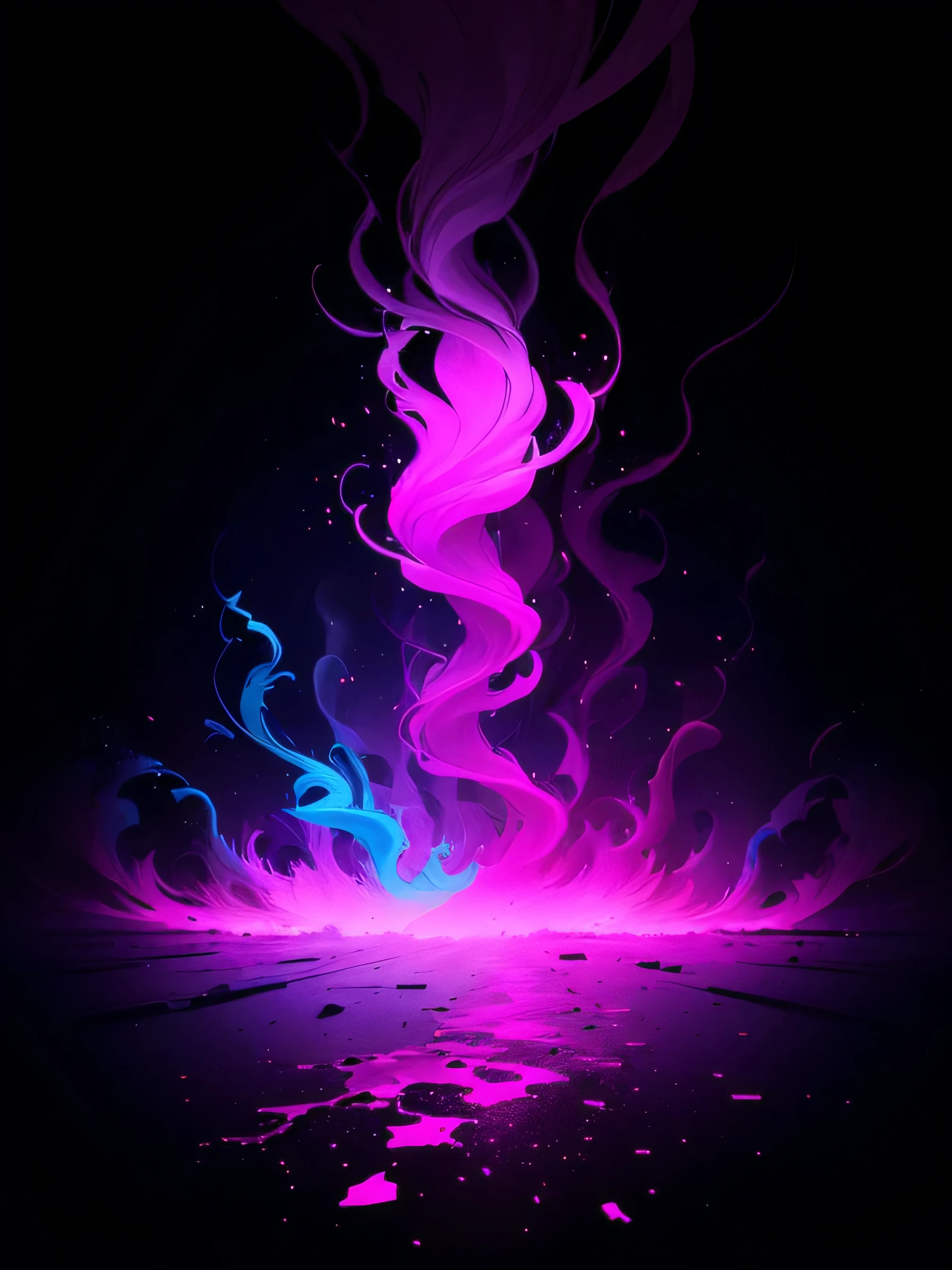ground, colorful smoke, an explosion of pink and blue smoke is seen in the dark, pink fog background, background with neon lighting, Bright colored fog, beautiful background, cool background, neon background lighting, Abstrato Smoke Neon, neon fog, dramatic background, dramatic pink light, magenta lighting. fancy, purple mist, stylized background, atmospheric background, modern night background, neon background