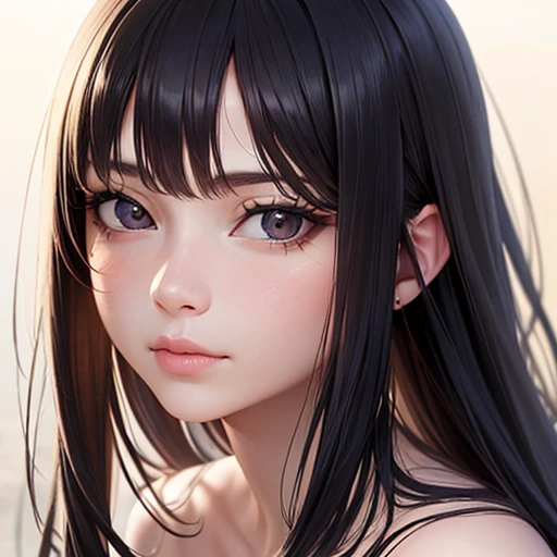 (Highest quality), (masterpiece:1.2), (Realistic, photo-Realistic:1.2), (Highly detailed face and skin texture), (Photographed from the front:1.1), (20 year old Japanese idol), One Woman, Cute face, Whitening skin, double eyelid, (Ridiculously long hair:1.5), (Slim figure), (Flat Bust:0.9), Long legs, (Black straight hair), (Gothic ta), Full body photography, Put your hands together, Blown by strong winds