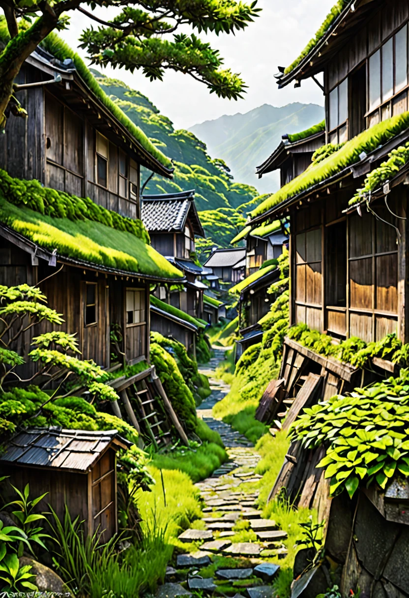 Abandoned Villages in Japan,Blend in with nature,Fantasy,Last of Us