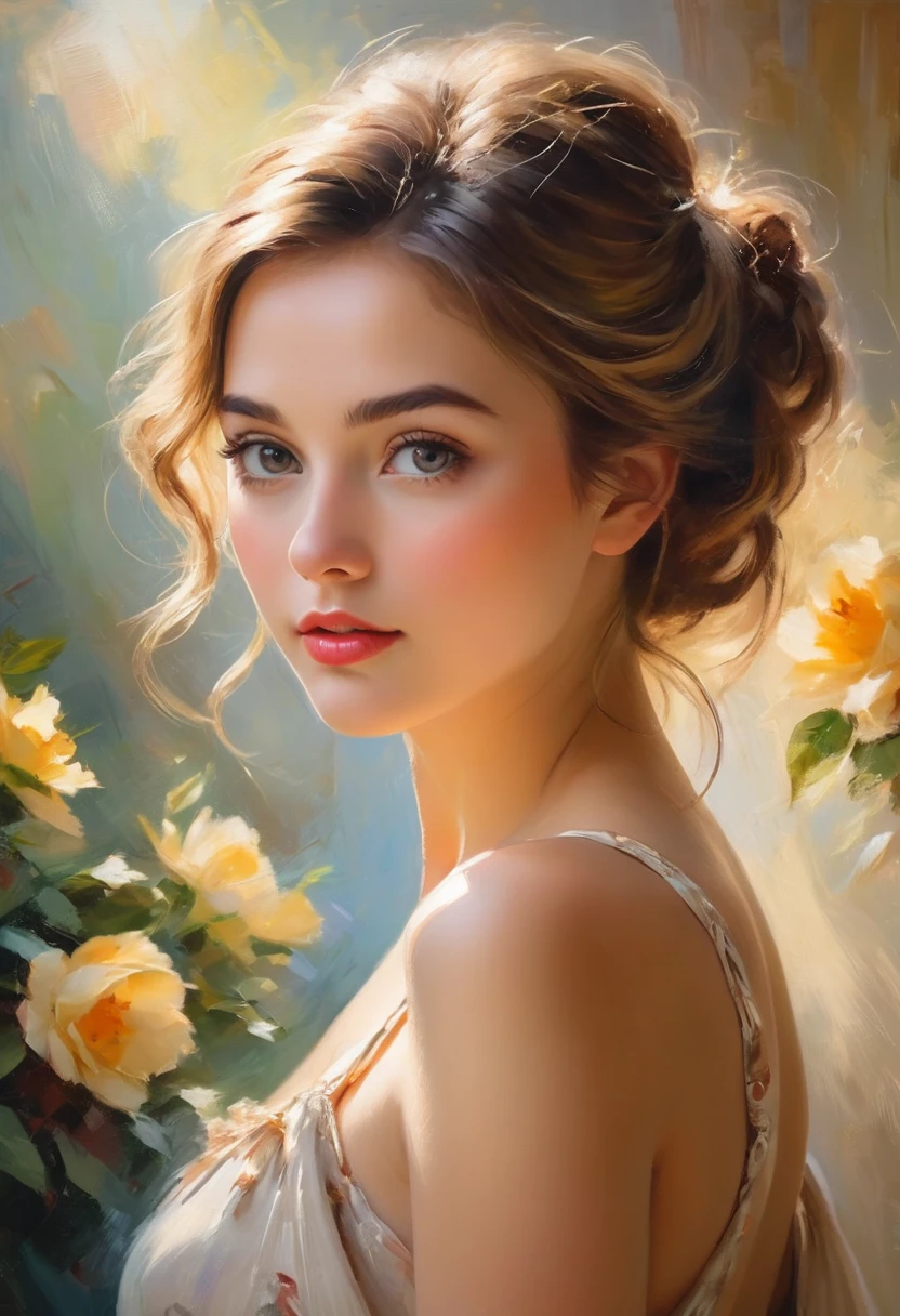 (best quality,4k,8k,highres,masterpiece:1.2),ultra-detailed,(realistic,photorealistic,photo-realistic:1.37),impressionism,nude,model,girl,France,atelier,charming,beautiful detailed eyes,beautiful detailed lips,extremely detailed eyes and face,longeyelashes,elegant,painting,canvas,artist,palette,brushstrokes,soft colors,soft lighting,studio,artwork,subtle brushwork,graceful pose,artistic perspective,serene atmosphere,vibrant colors,impressionistic style,textured background,spontaneous strokes,dappled light,play of light and shadow,airy brushstrokes,impressionist techniques,romantic ambiance,vivid expression,dreamy,ethereal,graceful movement,delicate contours,whispered details,subtle gradients,radiant skin tones,impressionistic artistry,endless inspiration