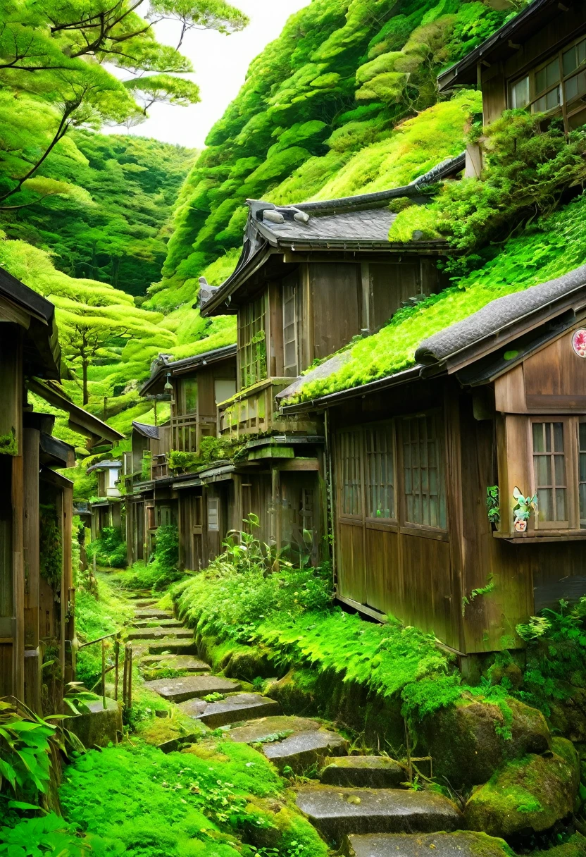Abandoned Villages in Japan，Blend in with nature，Fantasy，Last of Us