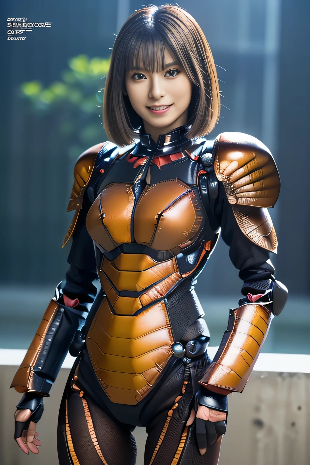(high resolution,masterpiece,best quality,extremely detailed CG, anime, official art:1.4), realistic, photo, amazing fine details, all intricate, gloss and shiny,awesome many layers, 8k wall paper, 3d, sketch, kawaii, illustration,( solo:1.4), perfect female proportion,villainess, (fusion of dark brown cockroach and lady:1.4), (brown cockroach form lady:1.2), (brown cockroach lady:1.2), (fusion:1.2), (solo:1.4), (evil smile:1.2), muscular, abs, (cockroach brown exoskeleton bio insect suit:1.4), (cockroach brown exoskeleton bio insect armor:1.2), (brown transparency cockroach wing:1.4), (brown cockroach antennae:1.3),