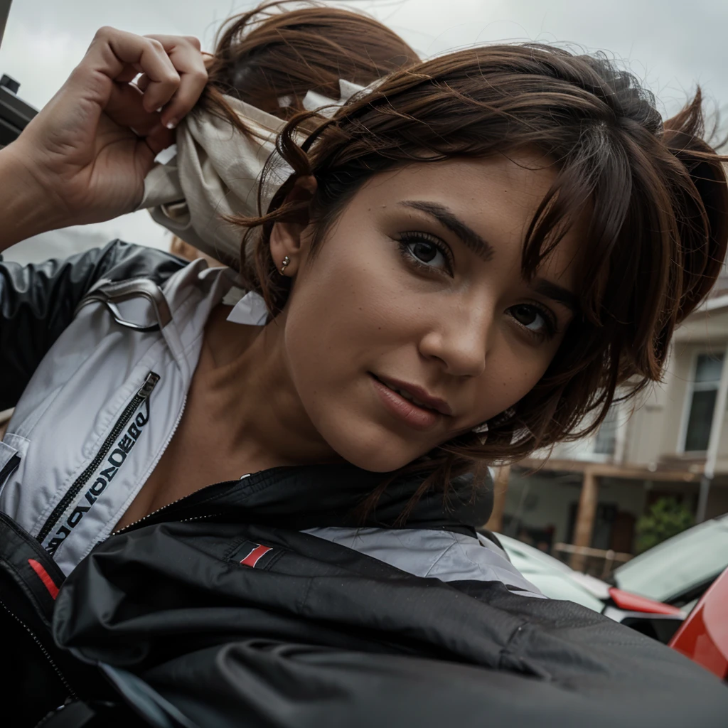 woman in te hurricane