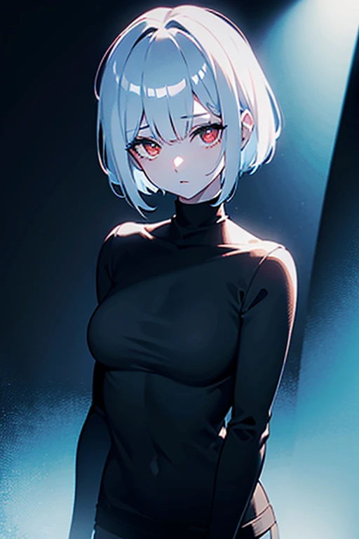 (manga style,comic style:1.2),bedroom,white hair, short hair, Black clothes that show your body line, , orgasmic expression, intense pleasure,blinking lights,exposed breasts,facial flush,heavy breathing,convulsions, small breasts,solo masturbation, Climax of pleasure, acumen