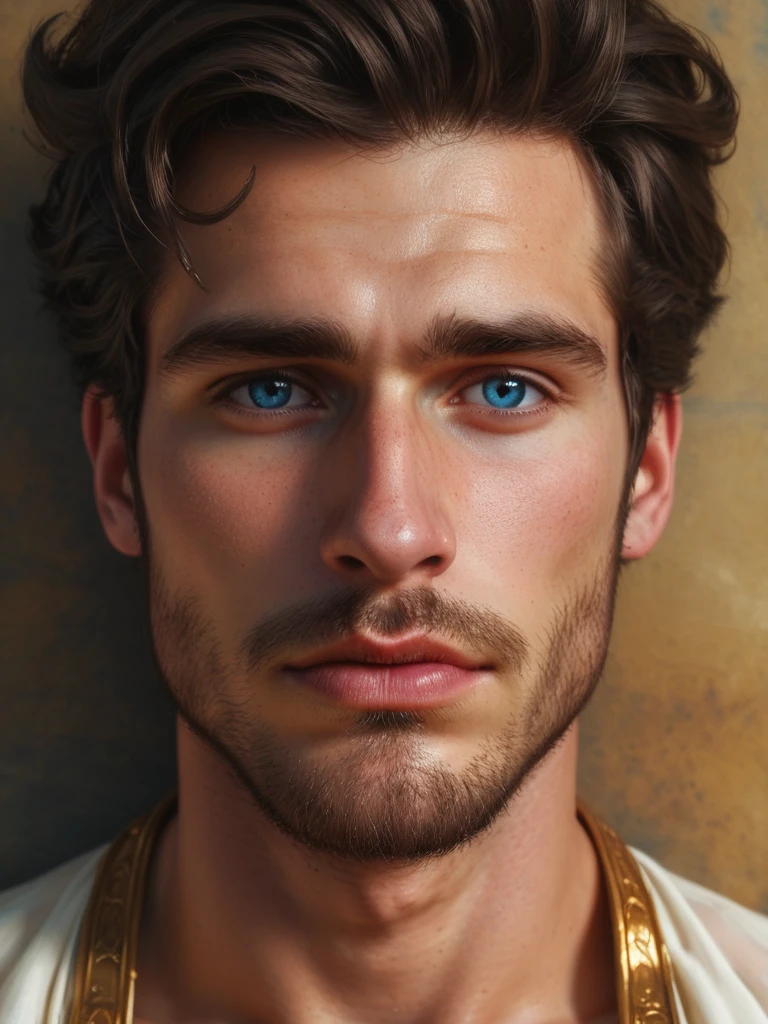 score_9, score_8_above, (1man), Artwork, best quality, high resolution, Close-up portrait, bad, Greek god, fantasy, league of legends style, beautiful figure painting, bright light, Amazing composition, front view, hdr, volumetric lighting, ultra quality, elegant, highly detailed