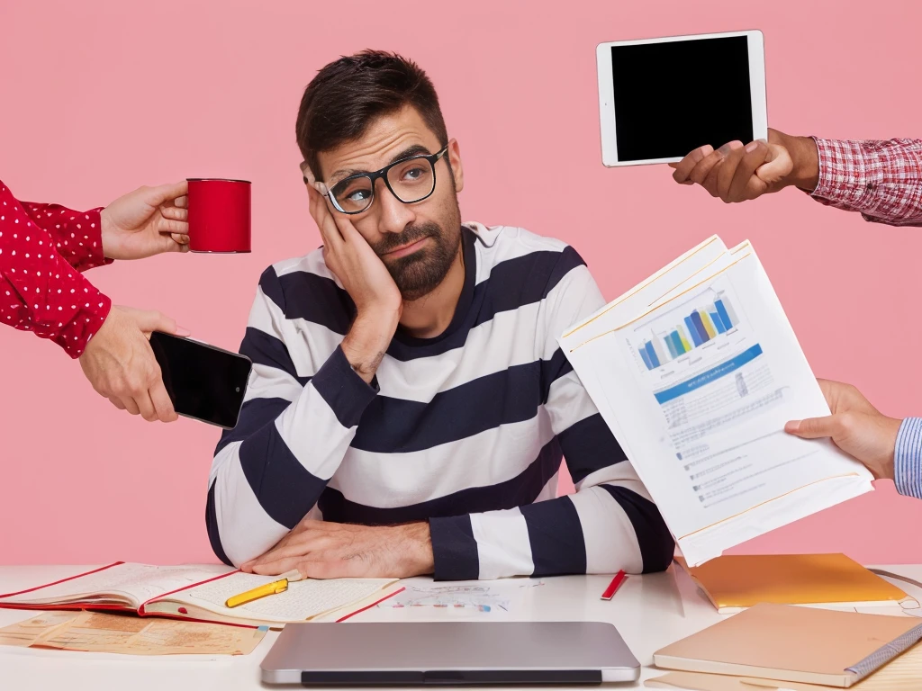 several people hold their hands over a table with a laptop and phone, pixels, portrait shot, photo shot, Underlined expression, dramatic bored facial expression, stock, shutterstock, main course, best on Adobe Stock, I can't upset the coffee, disappointed expression, Technological Misery, tired expression, Complete device, photo more