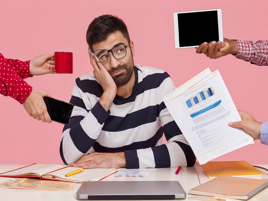 several people hold their hands over a table with a laptop and phone, pixels, portrait shot, photo shot, Underlined expression, dramatic bored facial expression, stock, shutterstock, main course, best on Adobe Stock, I can&#39;t upset the coffee, disappointed expression, Technological Misery, tired expression, Complete device, photo more