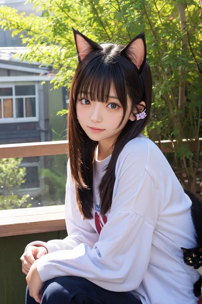 girl、1 person、Cat ear、Cat's Tail、naked