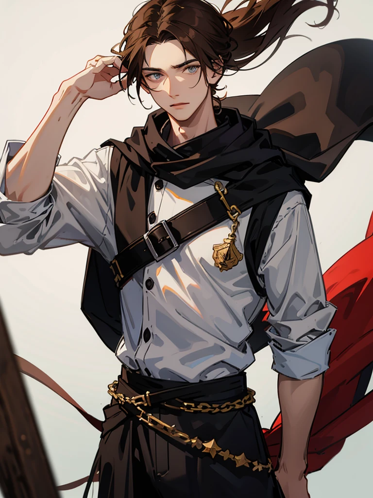Tall guy with brown hair. grey eyes