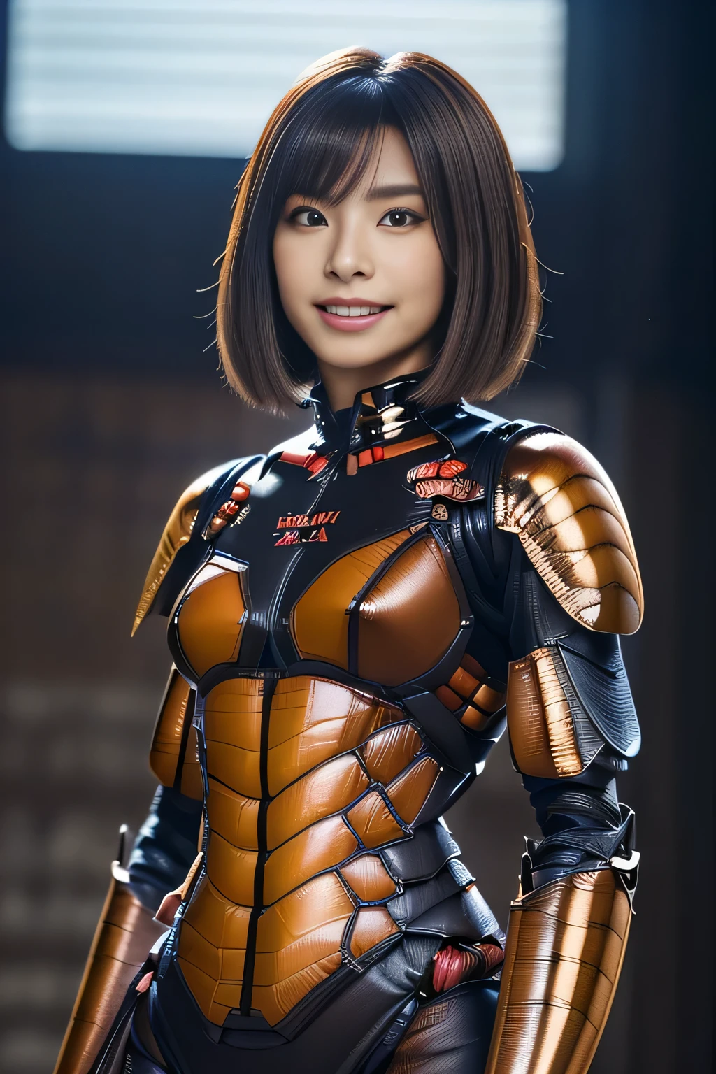 (high resolution,masterpiece,best quality,extremely detailed CG, anime, official art:1.4), realistic, photo, amazing fine details, all intricate, gloss and shiny,awesome many layers, 8k wall paper, 3d, sketch, kawaii, illustration,( solo:1.4), perfect female proportion,villainess, (fusion of dark brown cockroach and lady:1.4), (brown cockroach form lady:1.2), (brown cockroach lady:1.2), (fusion:1.2), (solo:1.4), (evil smile:1.2), muscular, abs, (cockroach brown exoskeleton bio insect suit:1.4), (cockroach brown exoskeleton bio insect armor:1.2), (brown transparency cockroach wing:1.4), (brown cockroach antennae:1.3),