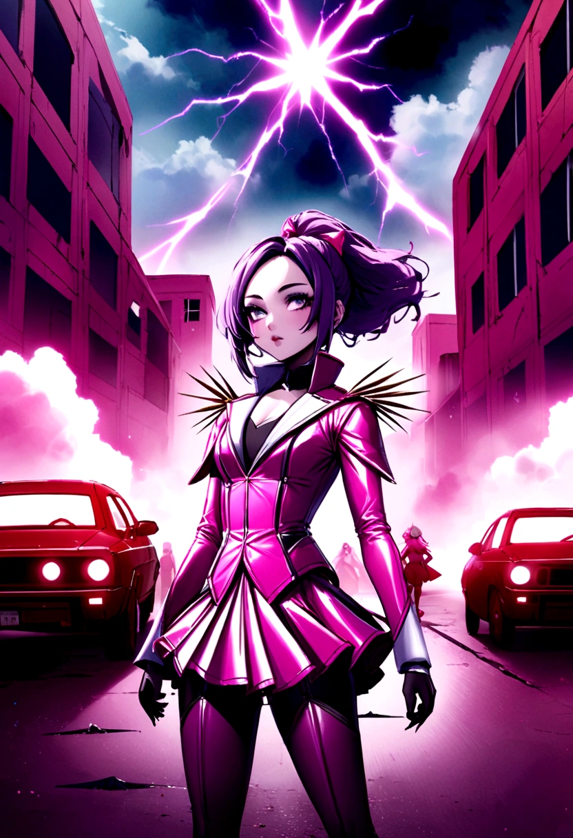 I need pictures of a girl with thunder power in the form of the Thunder Power Girl story 16*9