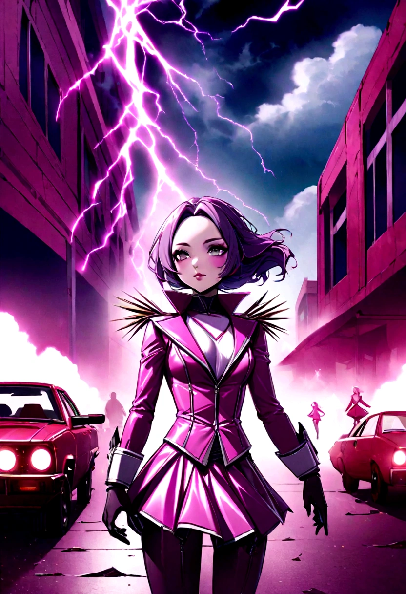 I need pictures of a girl with thunder power in the form of the Thunder Power Girl story 16*9