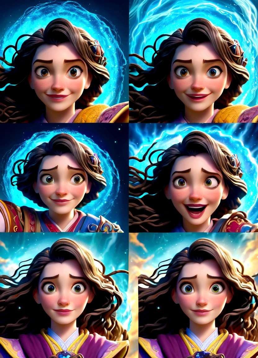 (masterpiece, Top quality, best quality, Official Art, beautiful and aesthetic:1.2), 1 Girl, Smile,cry,Shy,surprise,Fear, Extremely detailed,(Fractal Art:1.2),rich and colorful,The most detailed,(tangled:1.2), Dynamic poses, Blue Background, (Traditional clothing:1.2), Glowing skin, Many colors, Upper Body