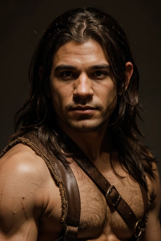 Male halfling barbarian portrait