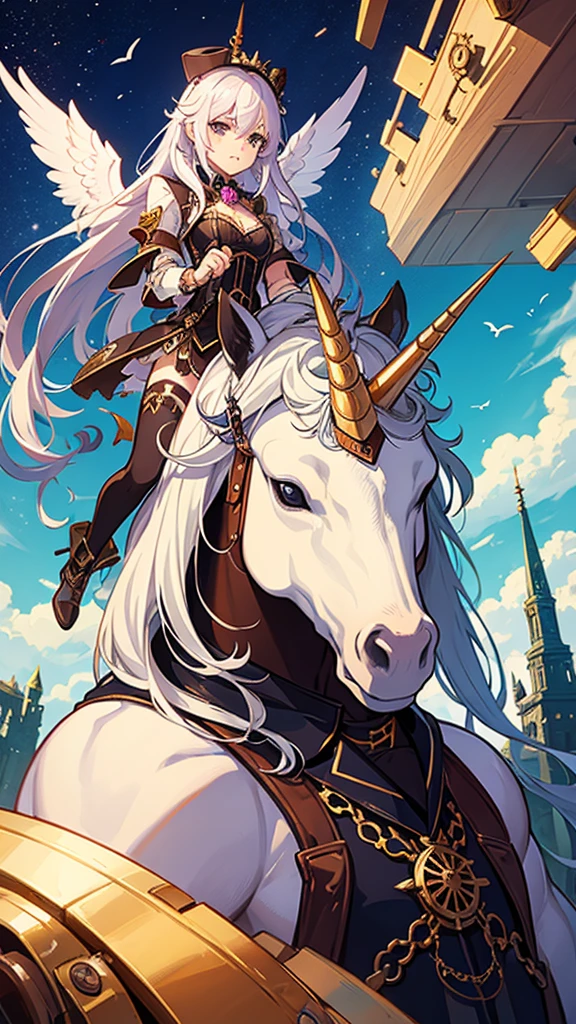  Unicorn , steampunk style