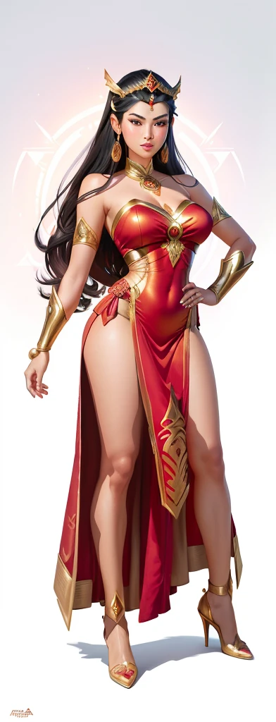 a cartoon drawing of a woman in a thai dress, portrait of modern darna, ancient libu princess, artgerm lau, steven artgerm lau, by Juan O'Gorman, inanna, goddess inanna, style ivan talavera and artgerm, hyperborea princess, inspired by Du Qiong, in style of artgerm