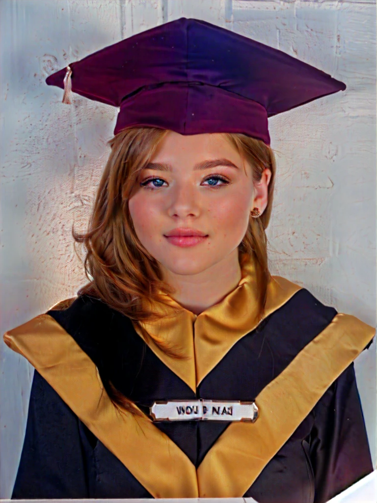 girl graduation photo, GIRL WITH CAP AND GOWN, promotion photo