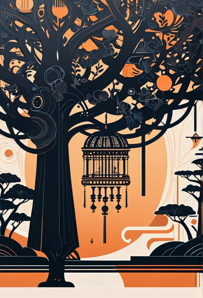 Vector Art, Minimalism, graphic design aesthetics, flat illustration, masterpiece, best quality, perfect composition, very aesthetic, ultra-detailed, intricate details, Professional, official art, Representative work