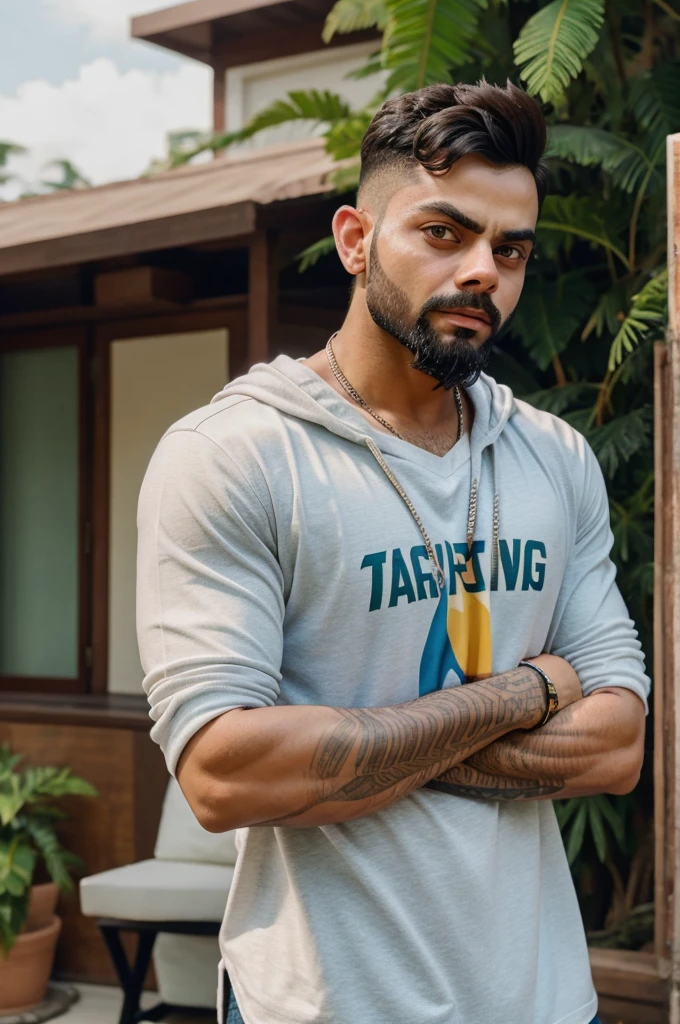 Virat Kohli Chris gel carryminati eastern Lando confused image and support tax