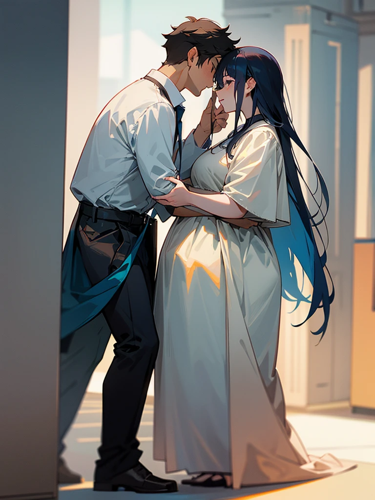 A couple with a height difference dating、
