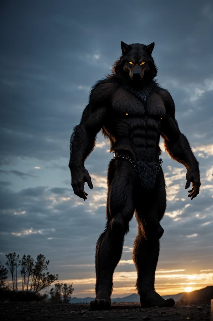 standing werewolf