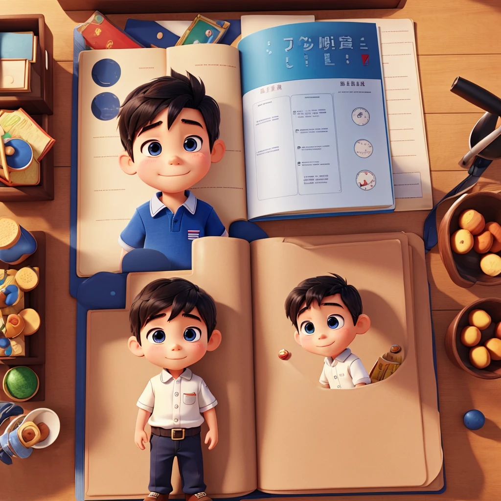3 year old boy、A different angle、Character Sheet、Picture books