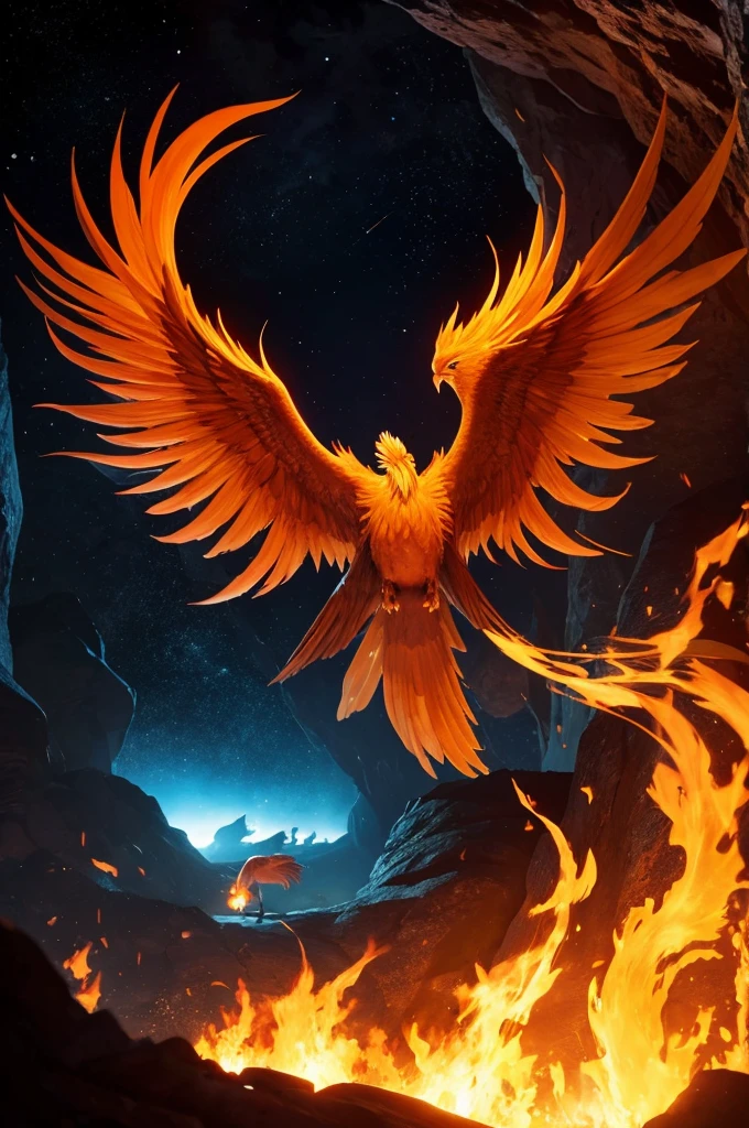 The Phoenix Sleeping in the Depths of the Cave of Fire