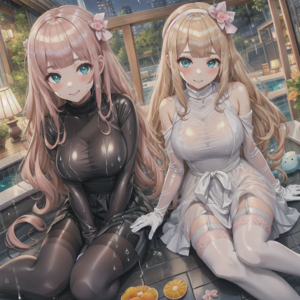 The whole body is covered in glossy oil. A large amount of sweat is dripping from his forehead sunset Orange Room, Smile Bitter smile Crazy Smile Insanity Creepy Smile Blonde Long Hair anime Primary school students Romanesque style Super Curly Hair Super long sideburns See-throughの衣服 Wet and sheer pearl skin turtleneck wedding dress cuteポージング Pool at night Droopy eyes Peach ribbon headband 天蓋付きのcuteベッド Aqua Blue Rubber Sheets Aqua Blue Rubber Bed Lying down Sad face Embarrassing Blushing Wet and transparent pearl skin berry long skirt Wet and transparent pearl skin tights Wet and transparent pearl skin innerwear Rubber luster Multiple pink ribbons Soaked in the rain Wet and transparent pearl skin super long gloves Wet and transparent pearl skin pantyhose Hot Pink Garter Belt cute Pitiful clear Big eyes Droopy eyes Pale pink rouge Shocking Pink Pink Long Boots Wet and transparent pearl skin body See-through See-through Wet 衣服が汗で濡れてSee-through 全てWet The whole body is covered in oil and has a glossy appearance. Steam is coming out of my whole body Steam like a sauna room fills the entire screen.