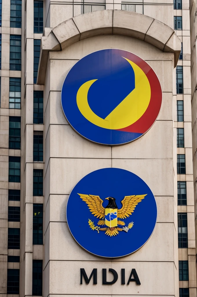 image of the Linux logo next to a Venezuelan government building that represents the provision of the Linux operating system in the public administration