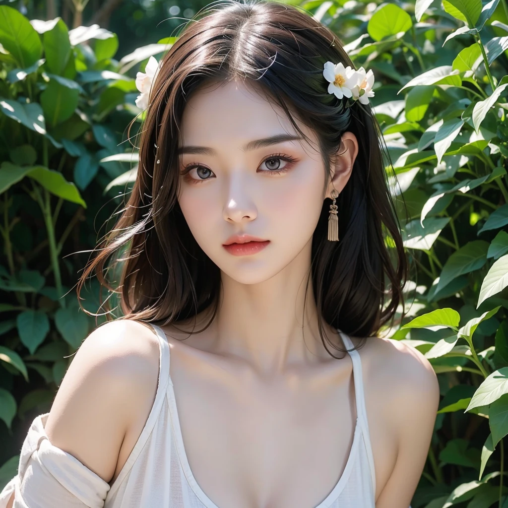 Facing forward Neutral atmosphere healthy Beautiful Face Slit eyes nature Beautiful Face立ち good looking Oriental 40s