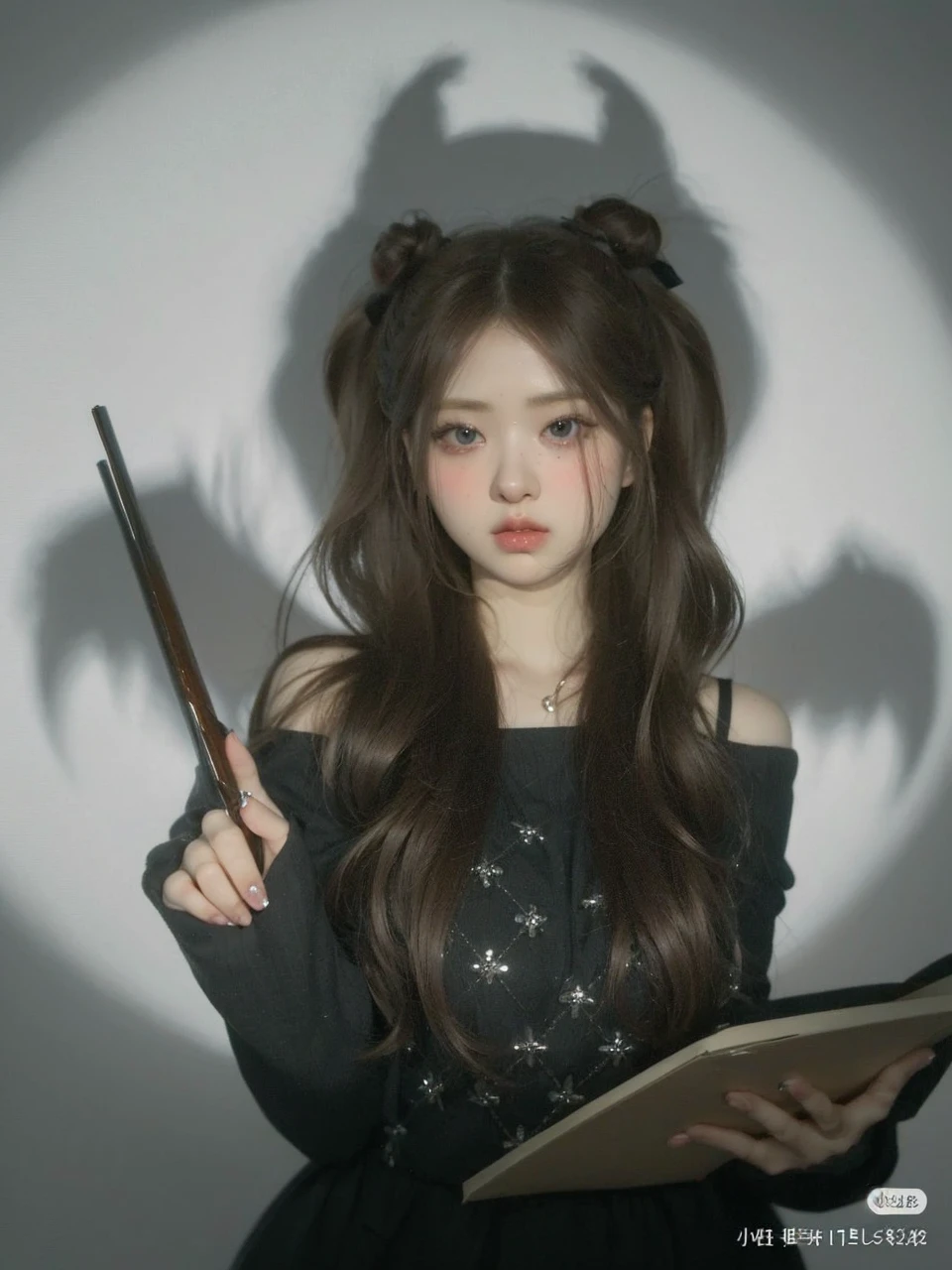 pale skin, big eyes and tender doll lips