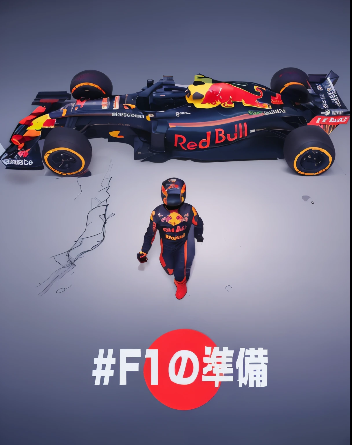Red Bull car only and realistic car