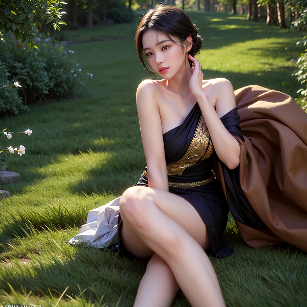 Facing forward Neutral atmosphere Dignity and Health beautiful顔 Golden ratio facial features nature No makeup beautiful good looking Oriental 40s