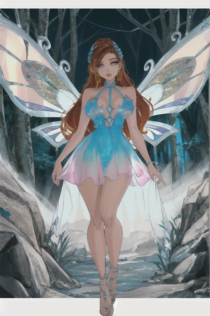 cinematic composition, professional full body shot photo of ,(((transparent dress))), neckline., yellon wings, sparkling transparent clothing, ,
detailed skin, detailed eyes, finely detailed hair,
volumetric light, highrez, masterpiece, best quality,
fantasy forest,
